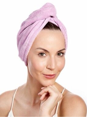 Keranique Microfiber Hair Towel Wrap - Quick Drying Head Turban